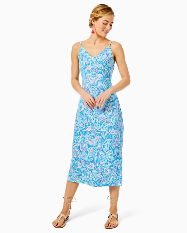 Maretta Bias Midi Slip Dress | Lilly Pulitzer