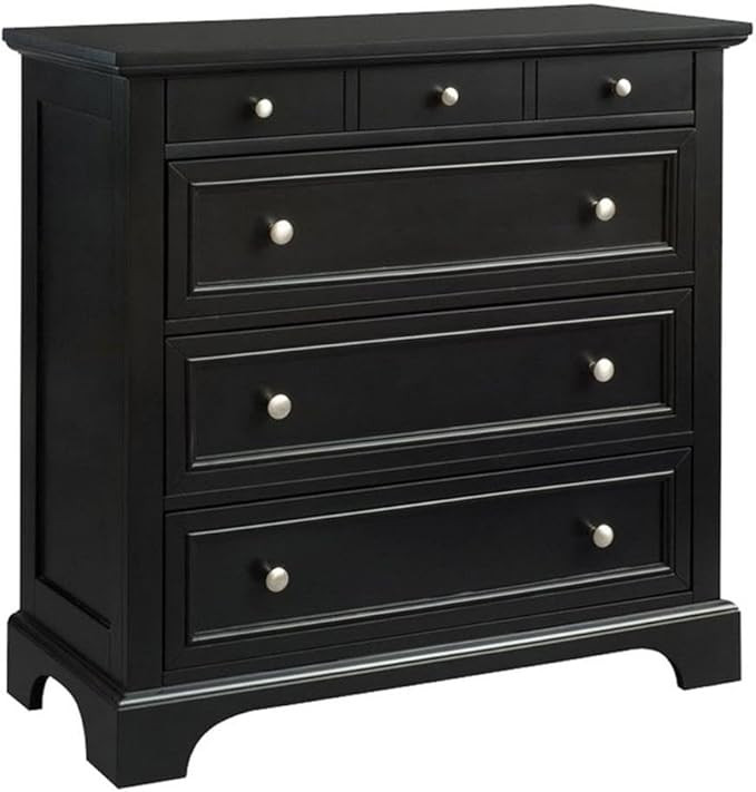 BOWERY HILL Urban Design Black Eboby 4 Drawer Chest/Bedroom Dresser | Amazon (US)