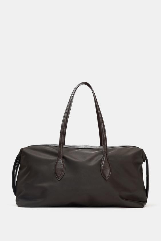 ELONGATED NYLON CITY BAG | Zara US