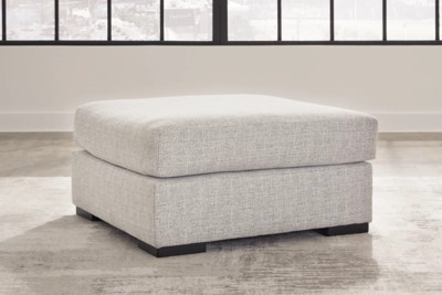 Larce Next-Gen Nuvella™ Performance Fabric Oversized Accent Ottoman, Stone | Ashley Homestore