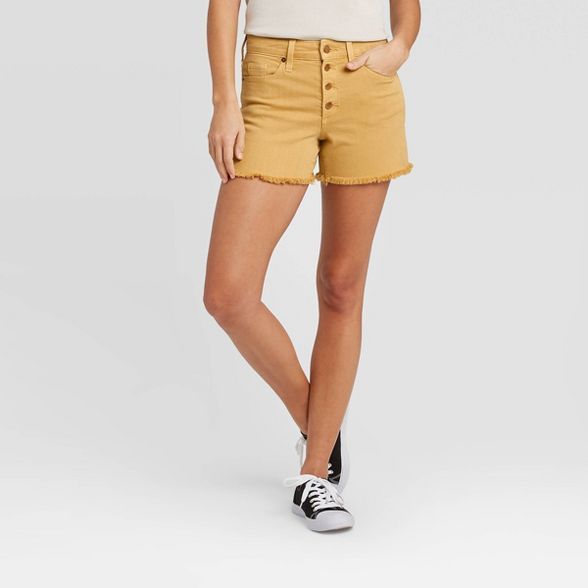 Women's High-Rise Jean Shorts - Universal Thread™ Golden Bronze | Target