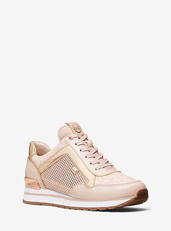 Maddy Mixed-Media Trainer | Michael Kors US