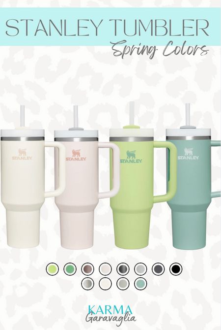 Stanley tumbler, Stanley Spring colors, available in 30 oz and 40 oz, both sizes are equally as popular, I own the 30 oz Stanley in ‘Eucalyptus’, travel cup, gifts for her, gift idea, would make a nice Mother’s Day gift

Follow me for more fashion finds, beauty faves, lifestyle, home decor, sales and more! So glad you’re here!! XO!!

#LTKstyletip #LTKunder50 #LTKSeasonal