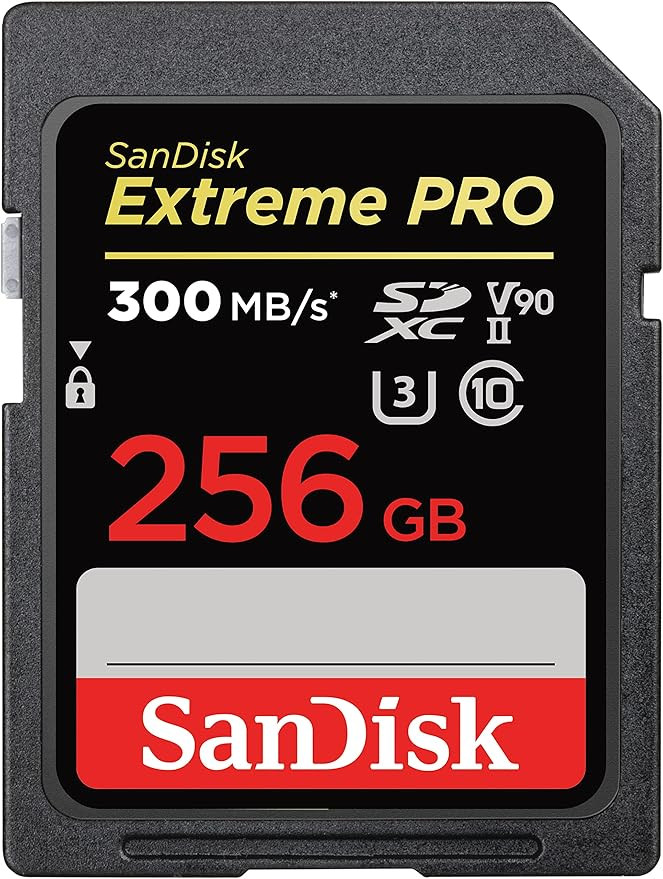 SanDisk 256GB Extreme PRO SDXC UHS-II Memory Card - C10, U3, V90, 8K, 4K, Full HD Video, SD Card ... | Amazon (US)