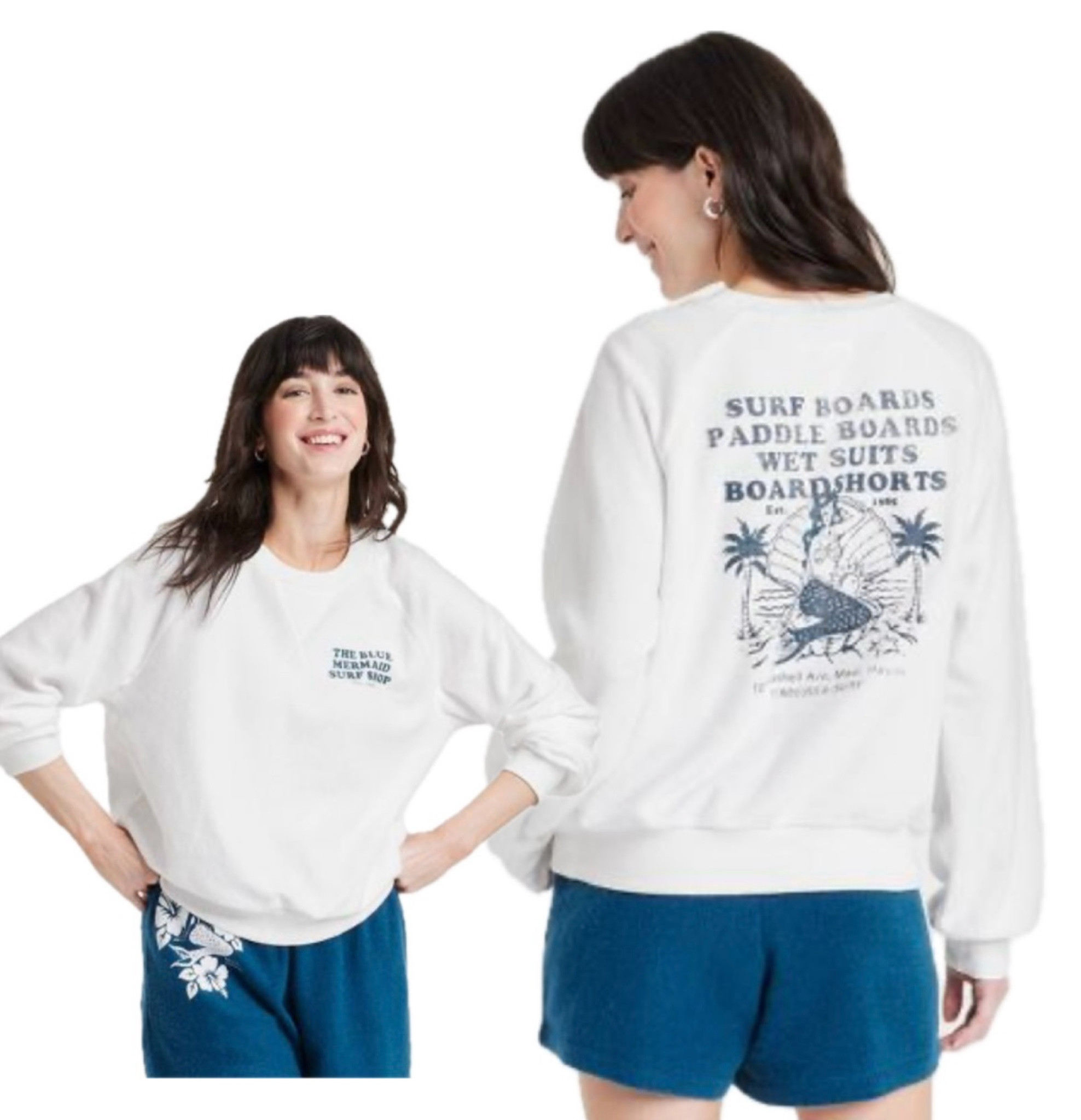 The Blue 🧜🏻‍♀️ Surf Shop 
… love this cute, beachy sweatshirt, under $25. You can’t tell in the photo but the fabrication is SO soft!



#LTKSeasonal #LTKFindsUnder50