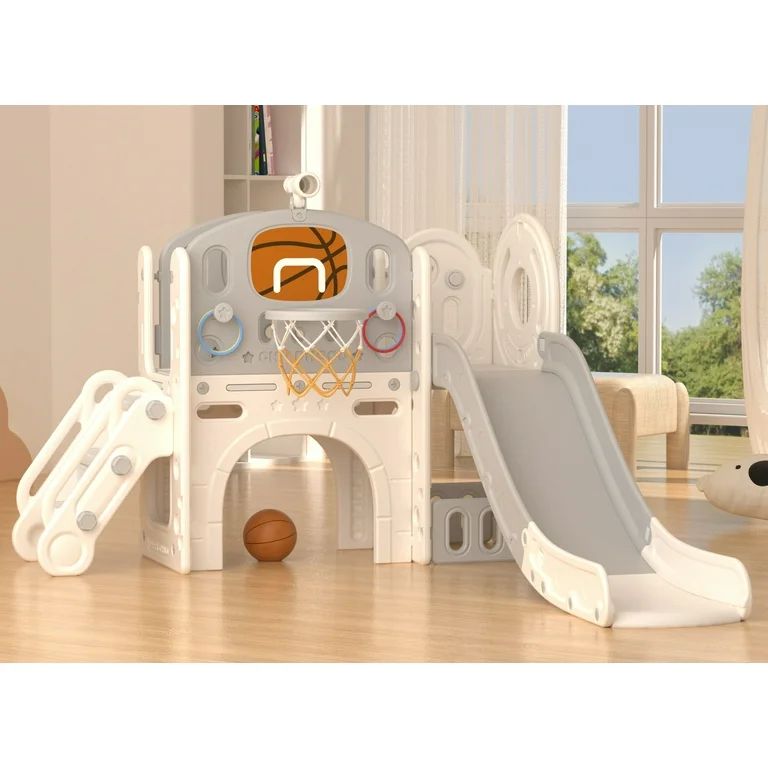KORIMEFA 7 in 1 Toddler Slide Set, Kids Slide with Climber, Toddler Climber Slide Play Set with B... | Walmart (US)