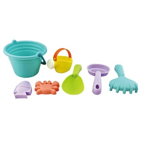 YUPVM Blue-Bucket Bath Digging Sand Shovel Toy Baby Soft PP Play Sand Children Beach Toy Set | Walmart (US)