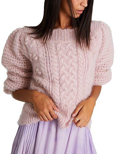 LoveShackFancy Vyoma Alpaca-Blend Pullover | Gilt