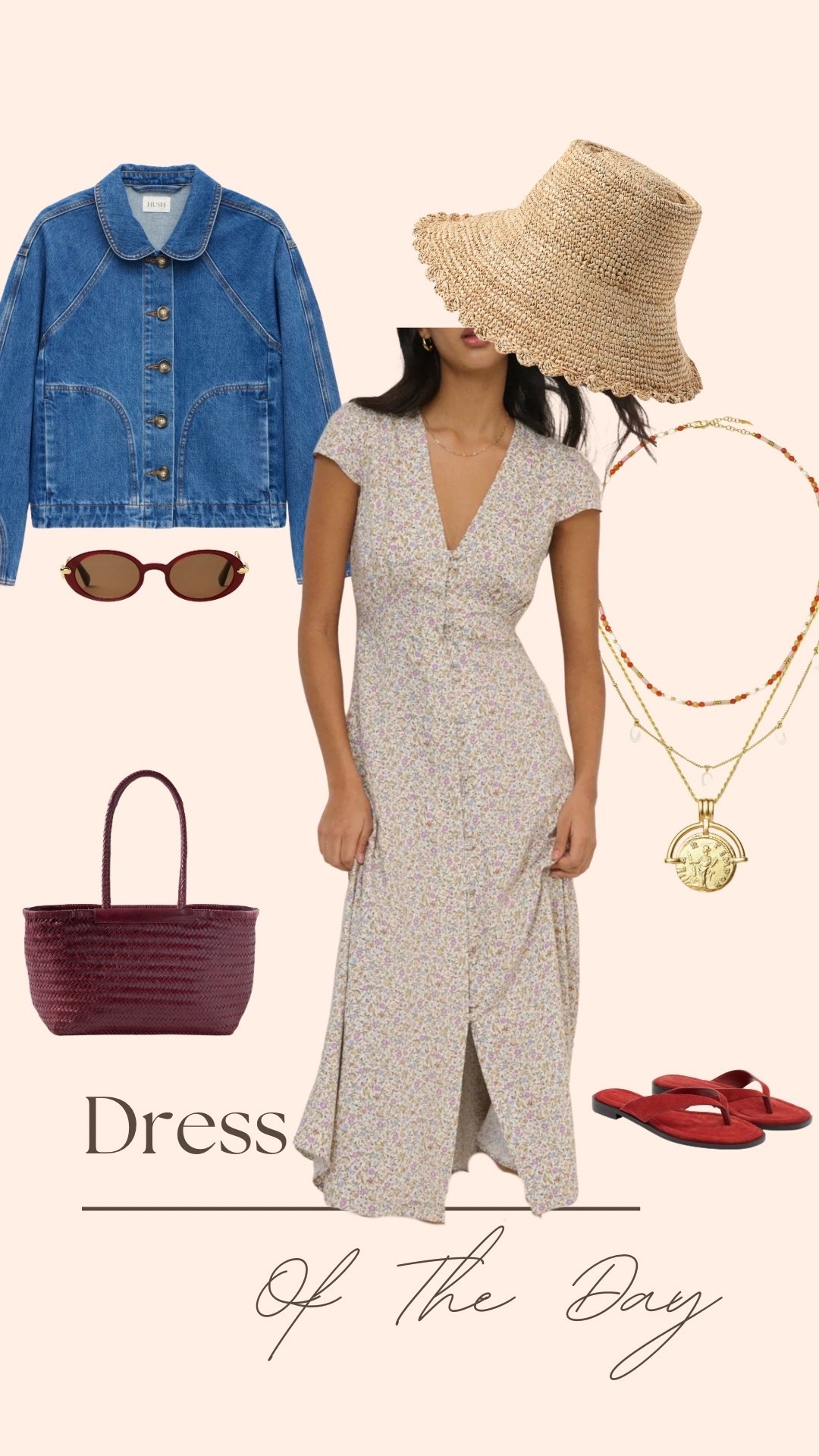 Summer dress of the day, denim jacket, basket bag, suede flip flops, summer outfit

#LTKuk #LTKsummer #LTKeurope