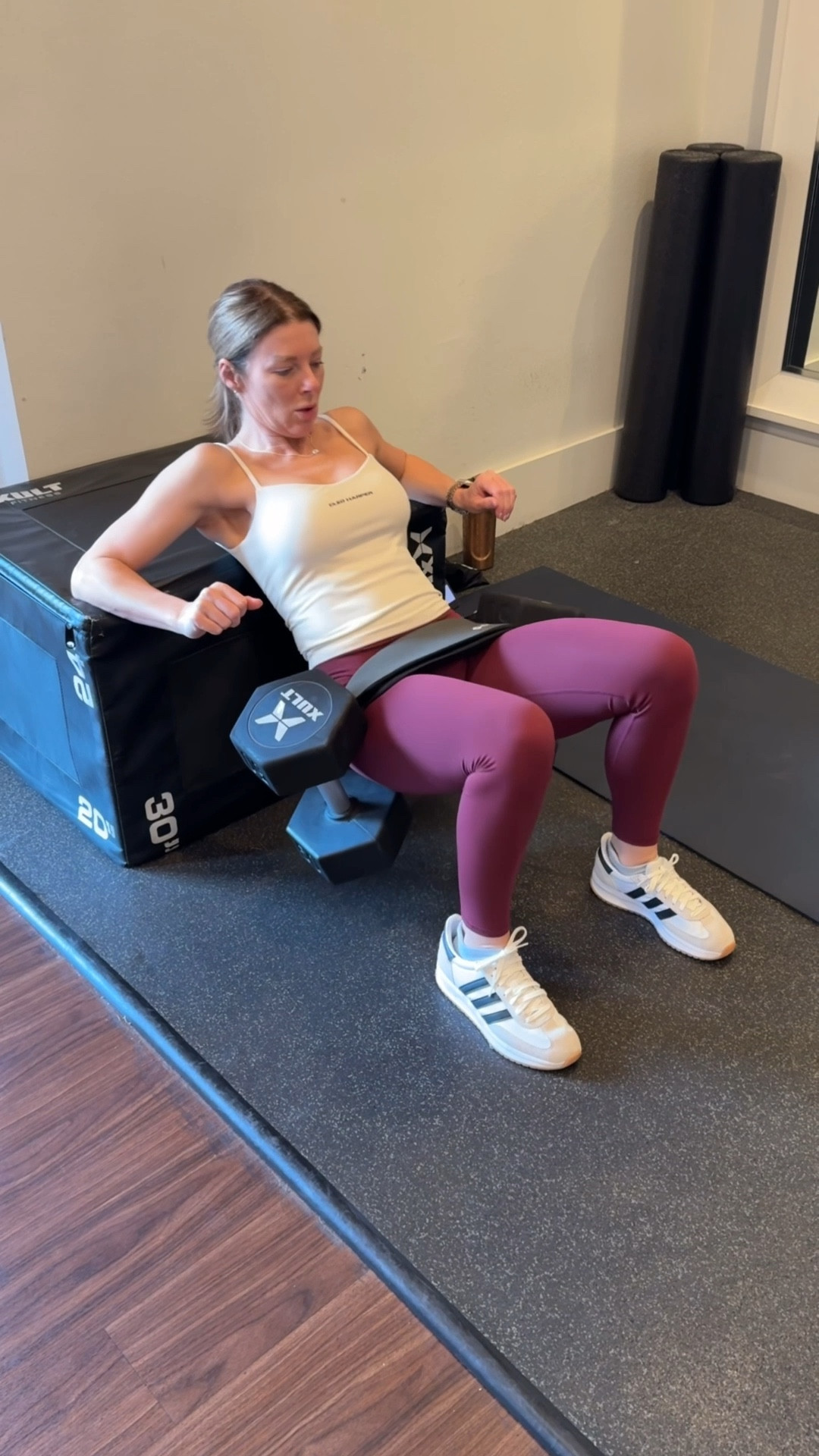 No barbell…No problem! 
The Bellabooty belt will allow you to double your hip thrust weights! 
20% off right now! 

Weighted workouts hip thrust bootybelt

#LTKFindsUnder50 #LTKSaleAlert