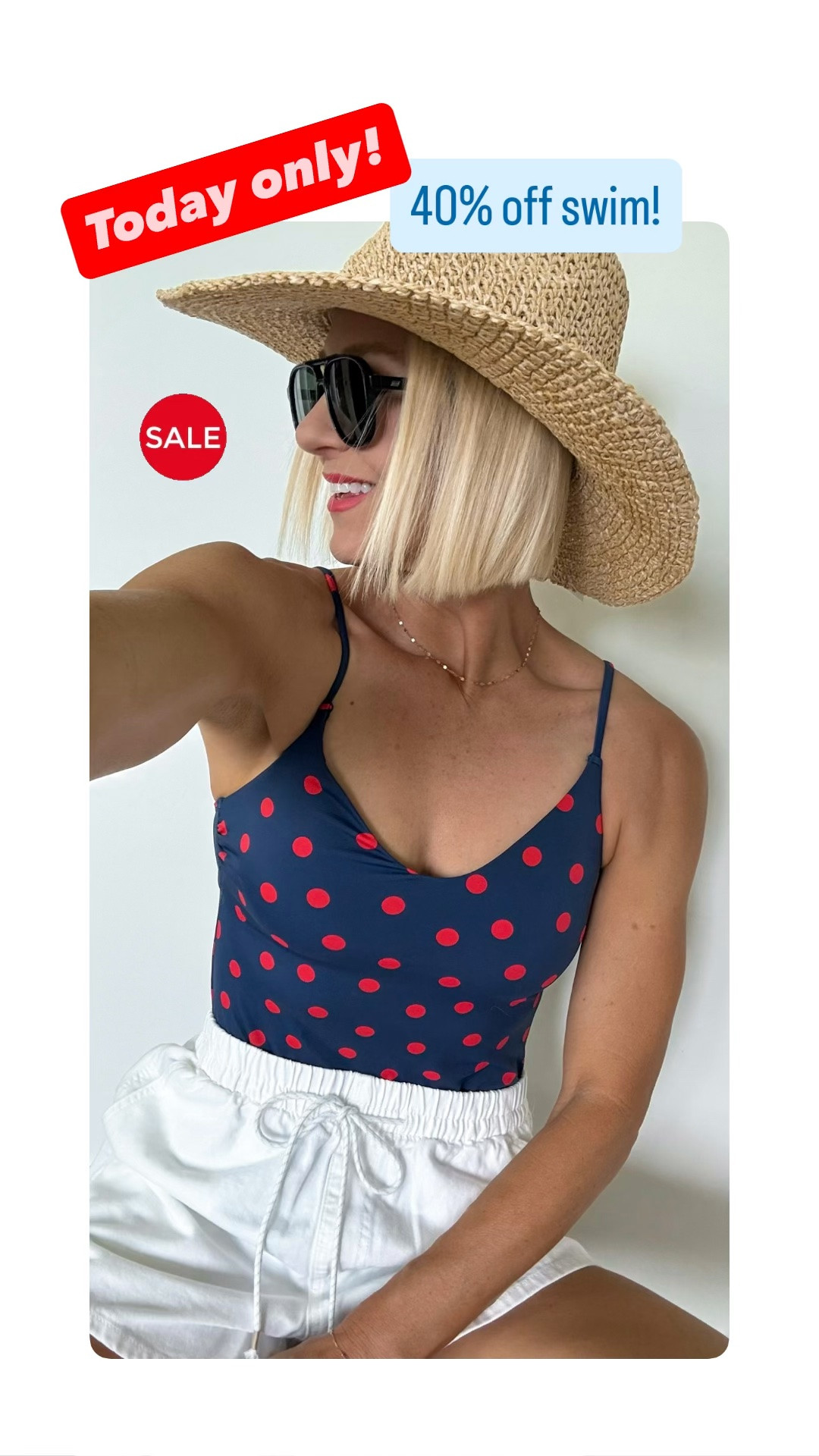 Today only, 6/26, 40% off all swimwear @Target 
Swimsuits tarting as low as $18