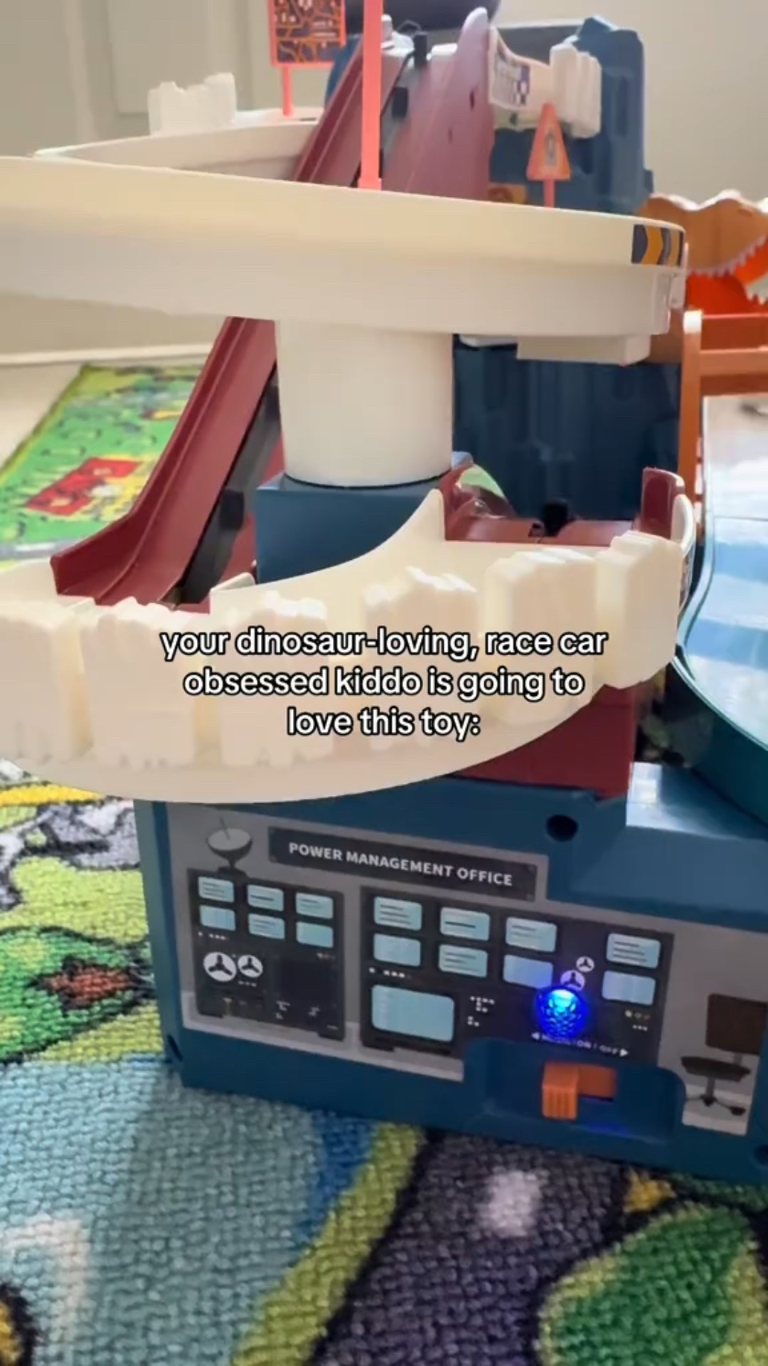 my kids are obsessed with this dinosaur racetrack 🦖🚗 it lights up, twists, and moves in every direction — keeps them busy for hours! perfect gift for little dino lovers and future race car drivers 🦕💨

#LTKGiftGuide #LTKHoliday #LTKdayinmylife