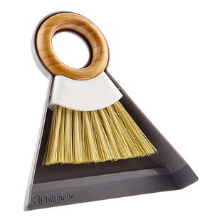 Full Circle Tiny Team Mini Bamboo Brush & Dustpan Set | The Container Store