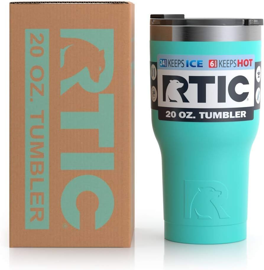 RTIC Insulated Travel Tumbler, Stainless Steel Mug, Hot Or Cold Drinks, with Splash Proof Lid, 20... | Amazon (US)