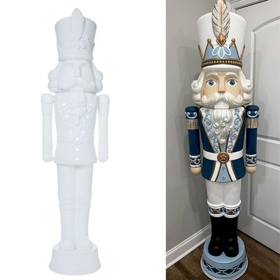 6' Giant Nutcracker Light Up Blow Mold Animated Christmas DIY Paint It Yourself | eBay US