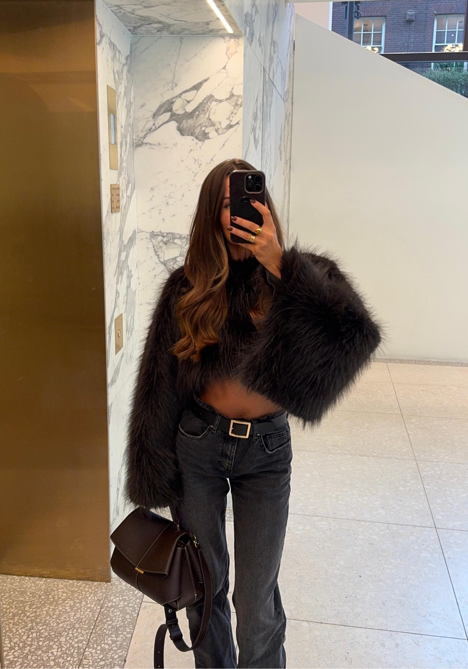 Zara faux fur jumper, Zara dark wash jeans, Polène leather handbag 

#LTKwinter #LTKuk #LTKbag