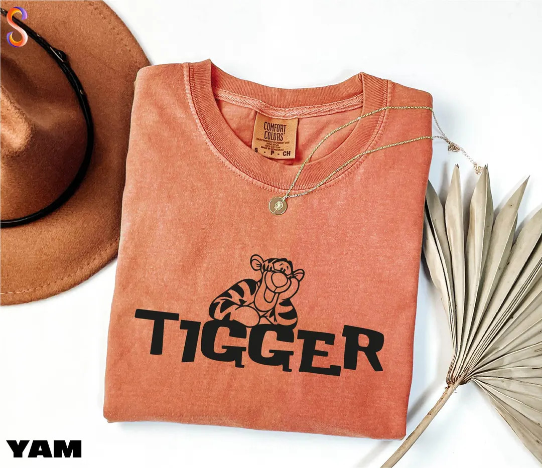 Disney Tigger Shirt, Comfort Colors T-shirt, Winnie the Pooh Shirt, Disneyland Shirt, Disney Vaca... | Etsy (US)
