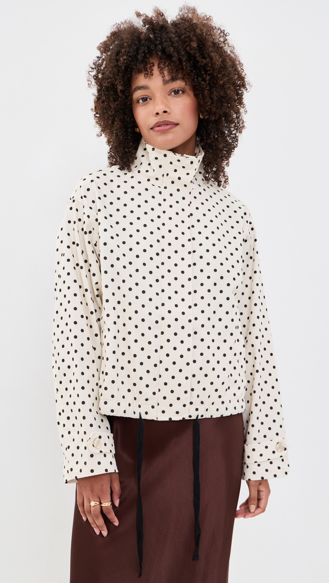 Bailey Rose Polka Dot Jacket Cream M | Shopbop
