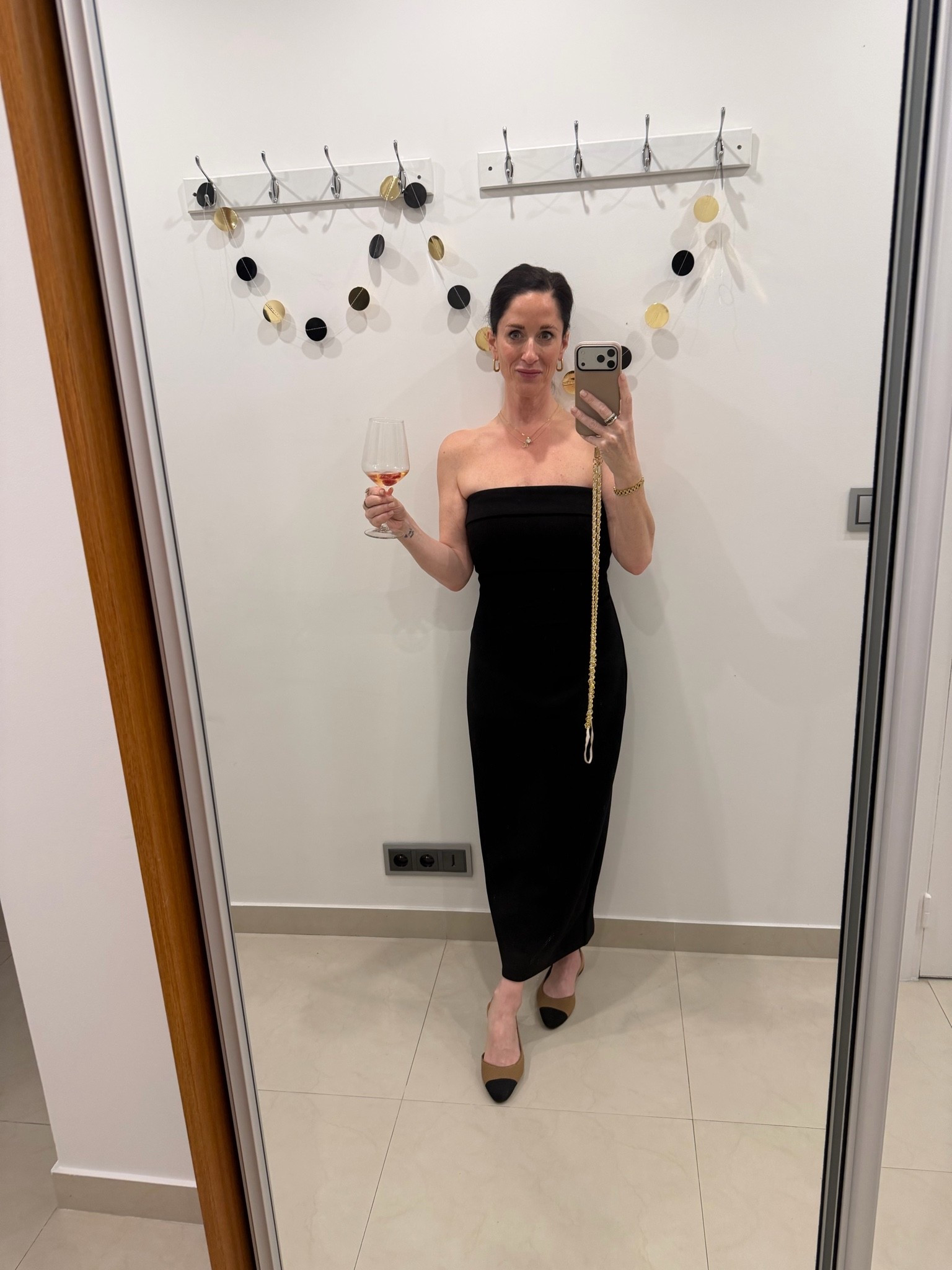 Tonight’s look. 
Aritzia Strapless Dress
Rothy’s Flats
Ana Luisa Bracelet
Freedom Set & Amazon Scorpio necklace

#LTKootd #LTKgrwm #LTKOver40