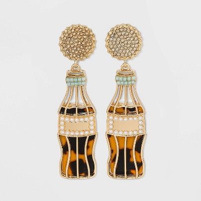 SUGARFIX by BaubleBar Soda Bottle Drop Earrings - Brown | Target