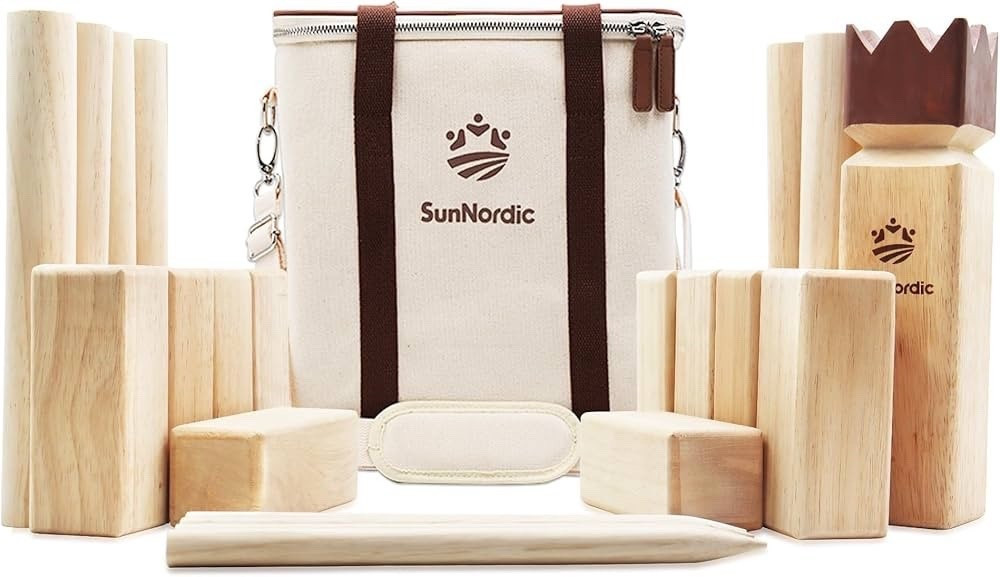 Kubb Yard Game Set, Garden Rubber Wood Outdoor Tossing Game with Canvas Carry Bag, Giant Viking 
SunNordic
•AMAZON

#LTKActive #LTKFamily