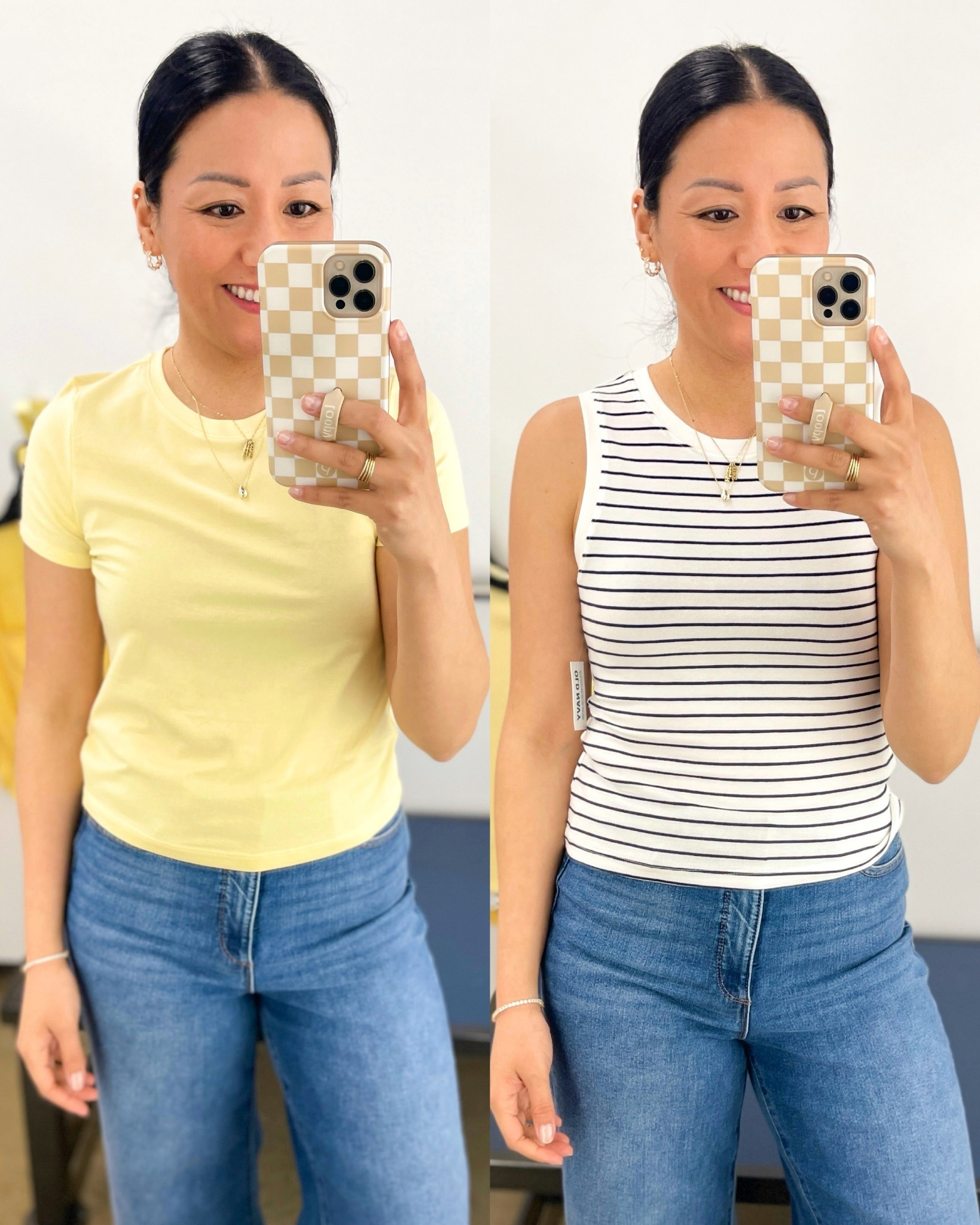 Size Small in tee and XS in tank

#LTKFindsUnder50 #LTKSaleAlert #LTKSeasonal