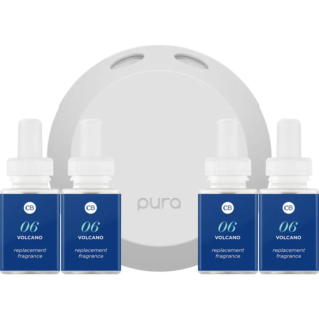 X Capri Blue Volcano & Pura 4 Smart Fragrance Diffuser & Refill Set in White at Nordstrom | Nordstrom