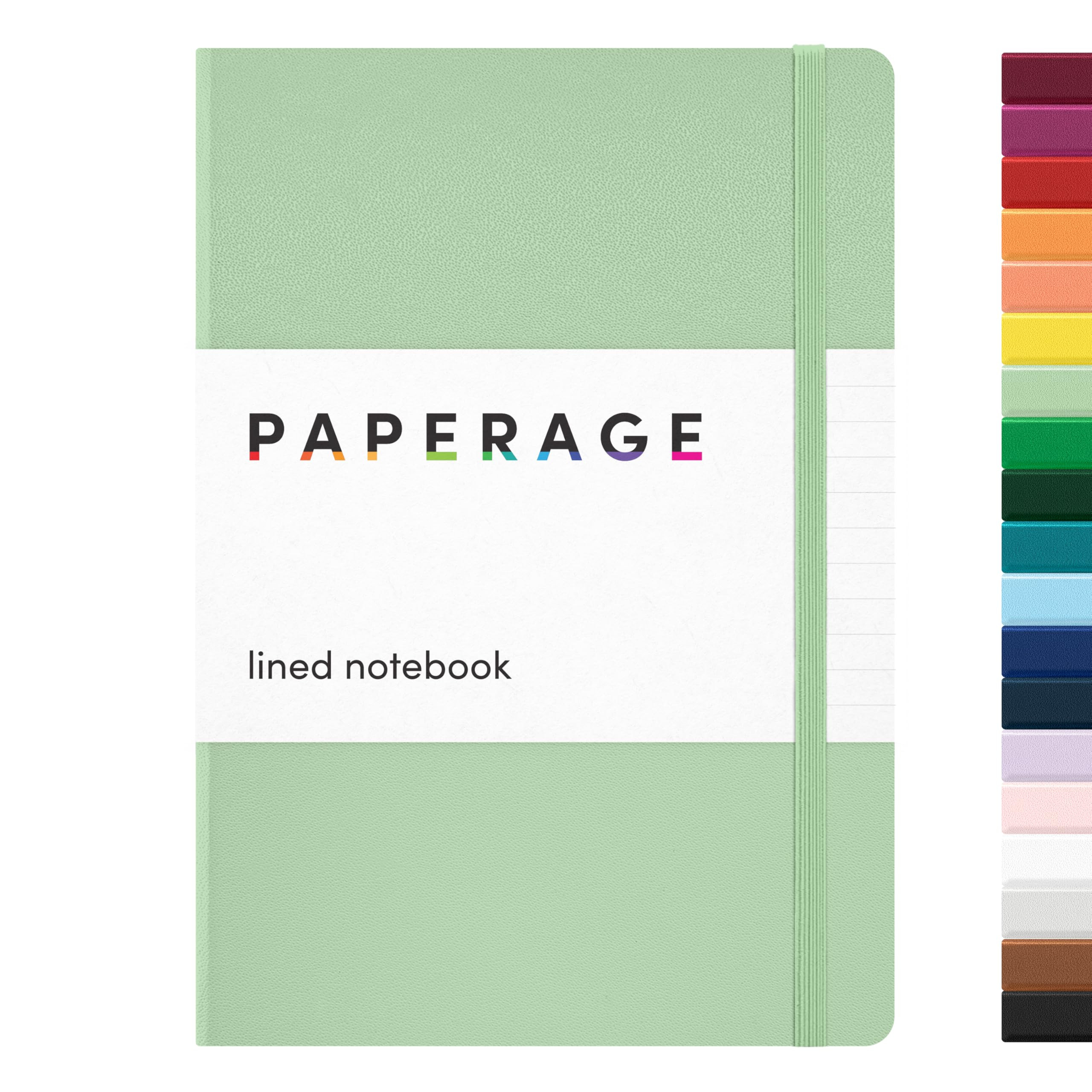 PAPERAGE Lined Journal Notebook, (Sage Green), 160 Pages, Medium 5.6 inches x 8 inches - 100 GSM ... | Amazon (US)