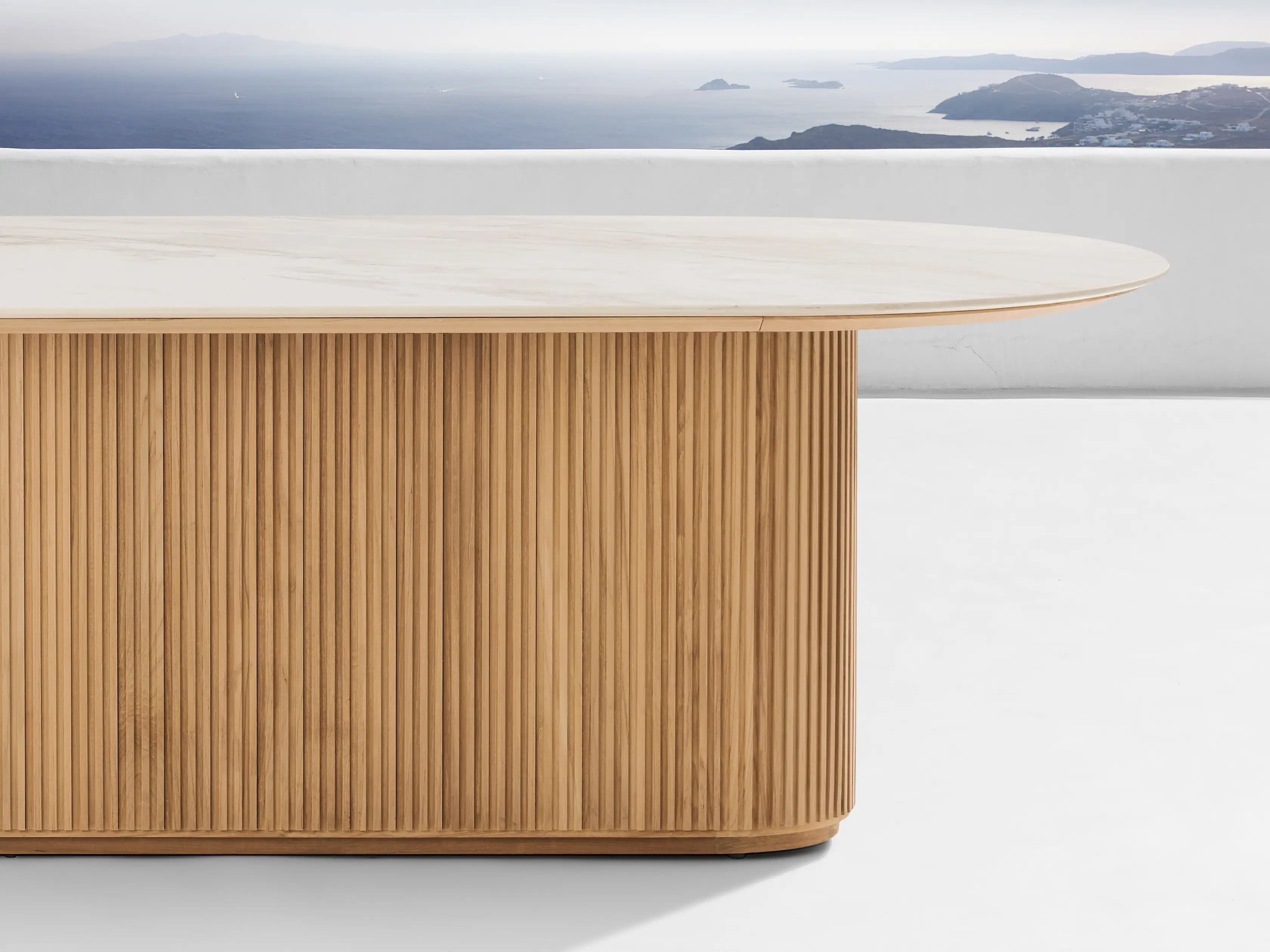 Beaumont Outdoor Teak Dining Table | Arhaus