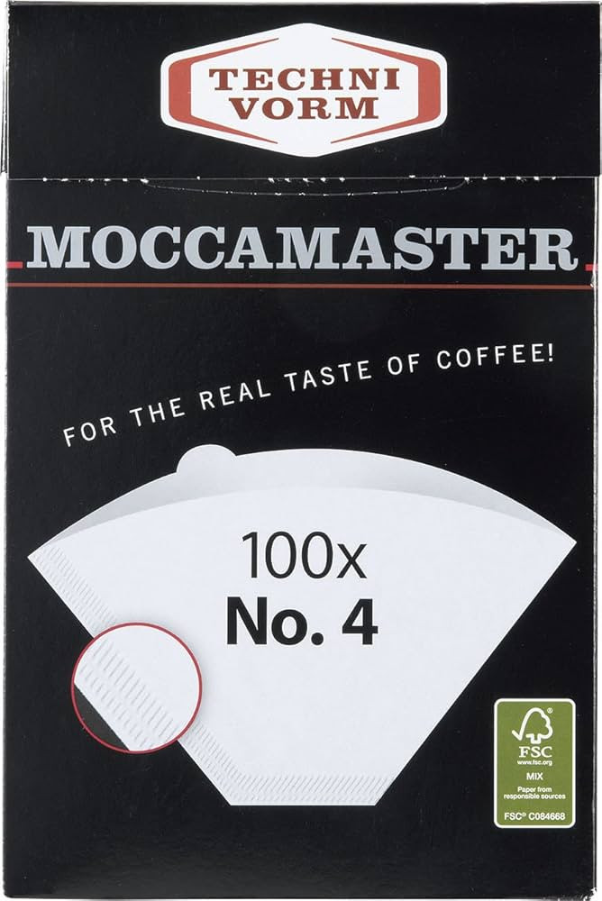 Technivorm Moccamaster #4 White Paper Filters, 100-count per box | Amazon (US)