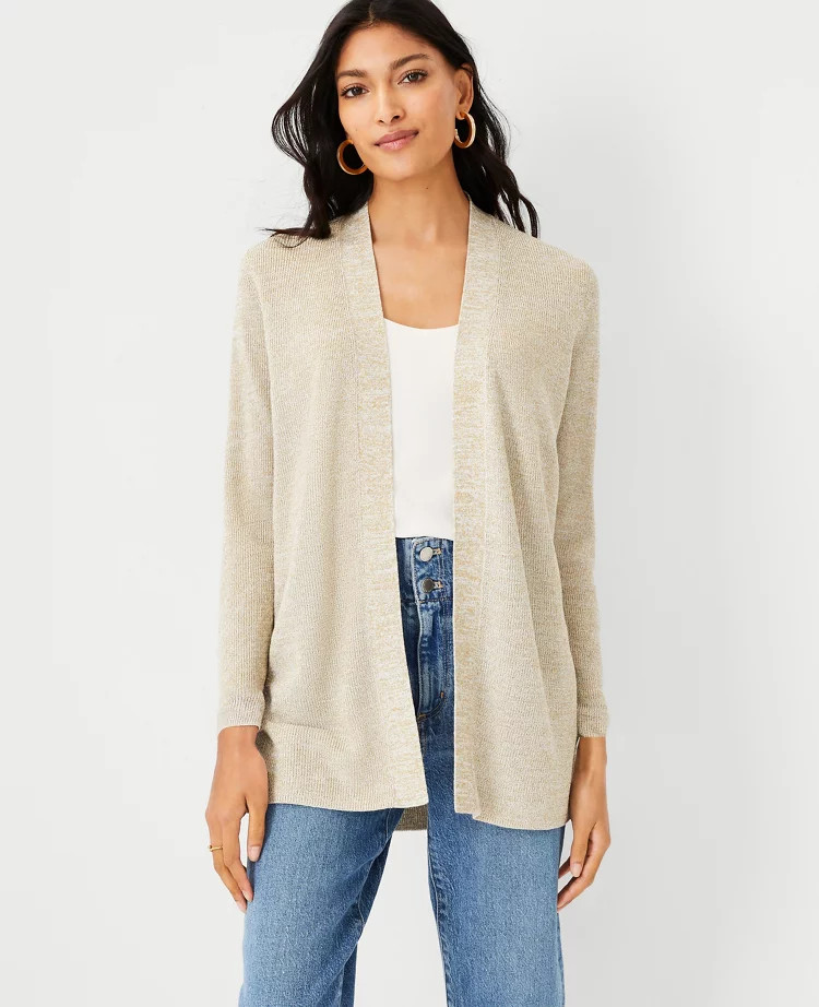 Shimmer Open Cardigan | Ann Taylor (US)