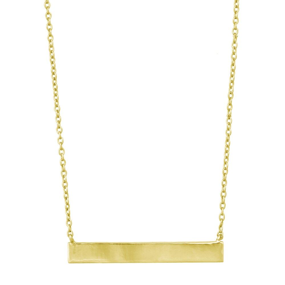 La Preciosa Sterling Silver Flat Bar Necklace | Bed Bath & Beyond