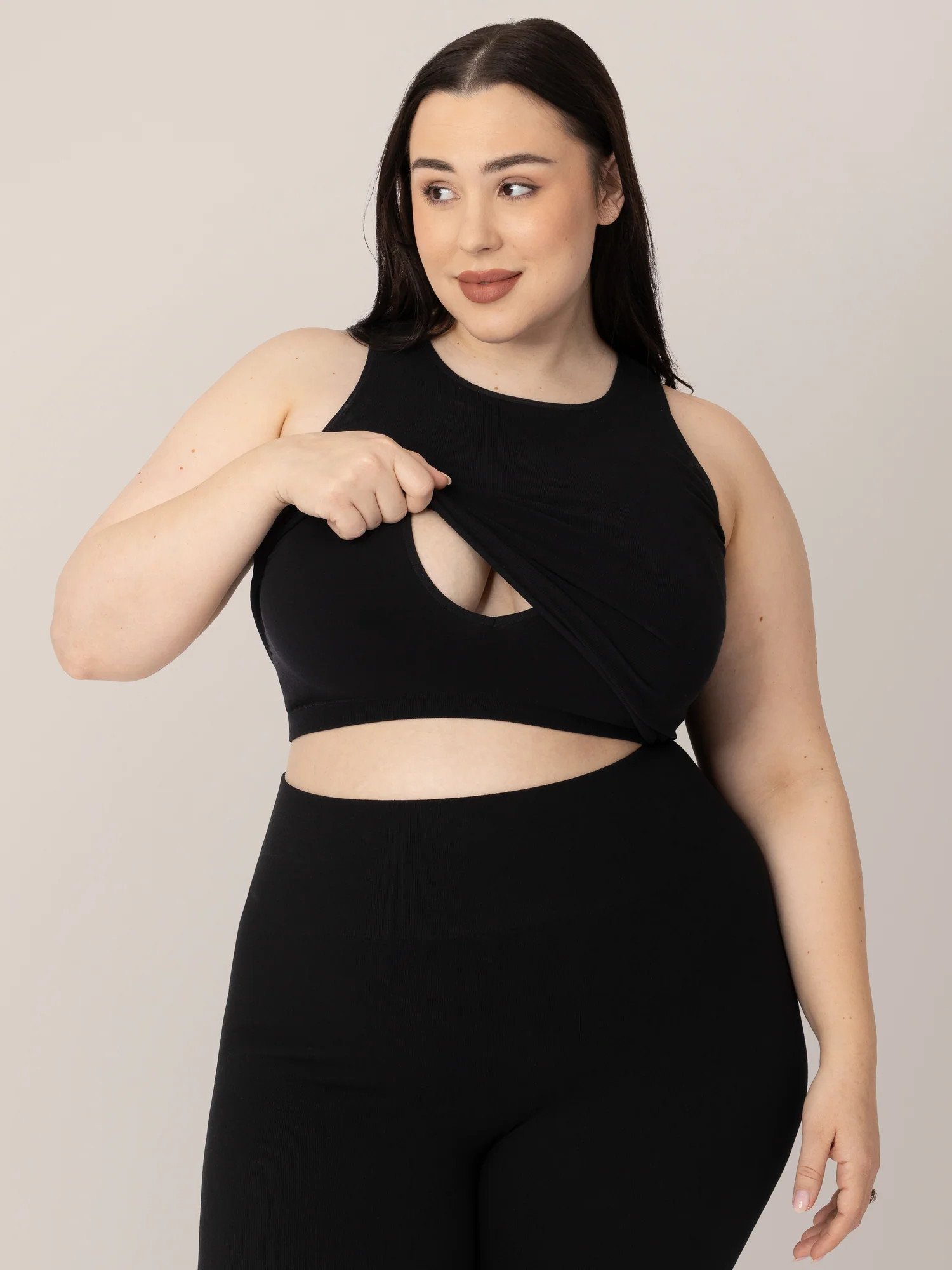 Sublime® Bamboo Maternity & Nursing Longline Bra | Dusty Blue Green Heather - Kindred Bravely | Kindred Bravely