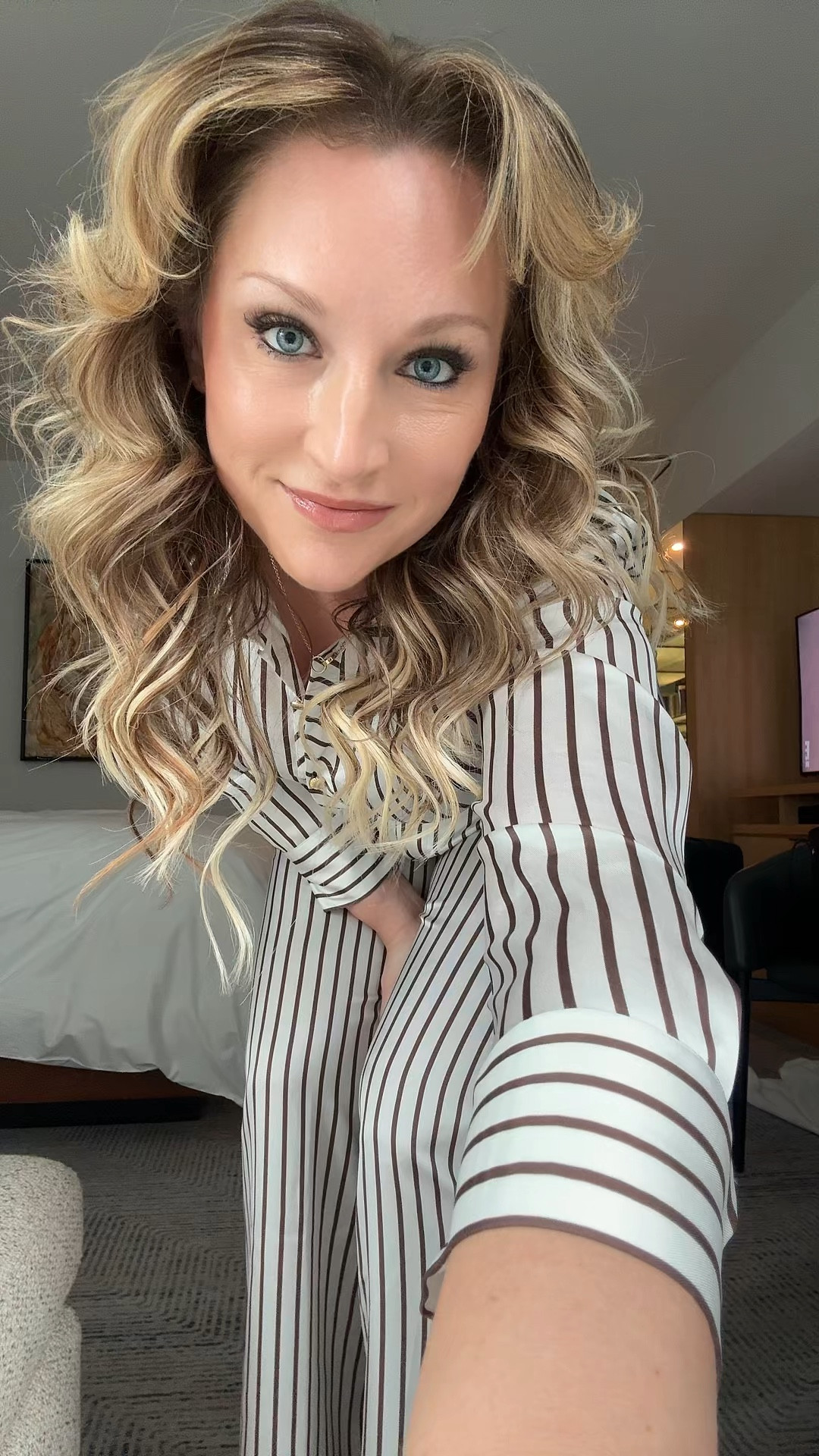 Obsessed with this brown stripe set! #Stripes #Suit #HermesBelt

#LTKSpringSale #LTKWorkwear #LTKSeasonal