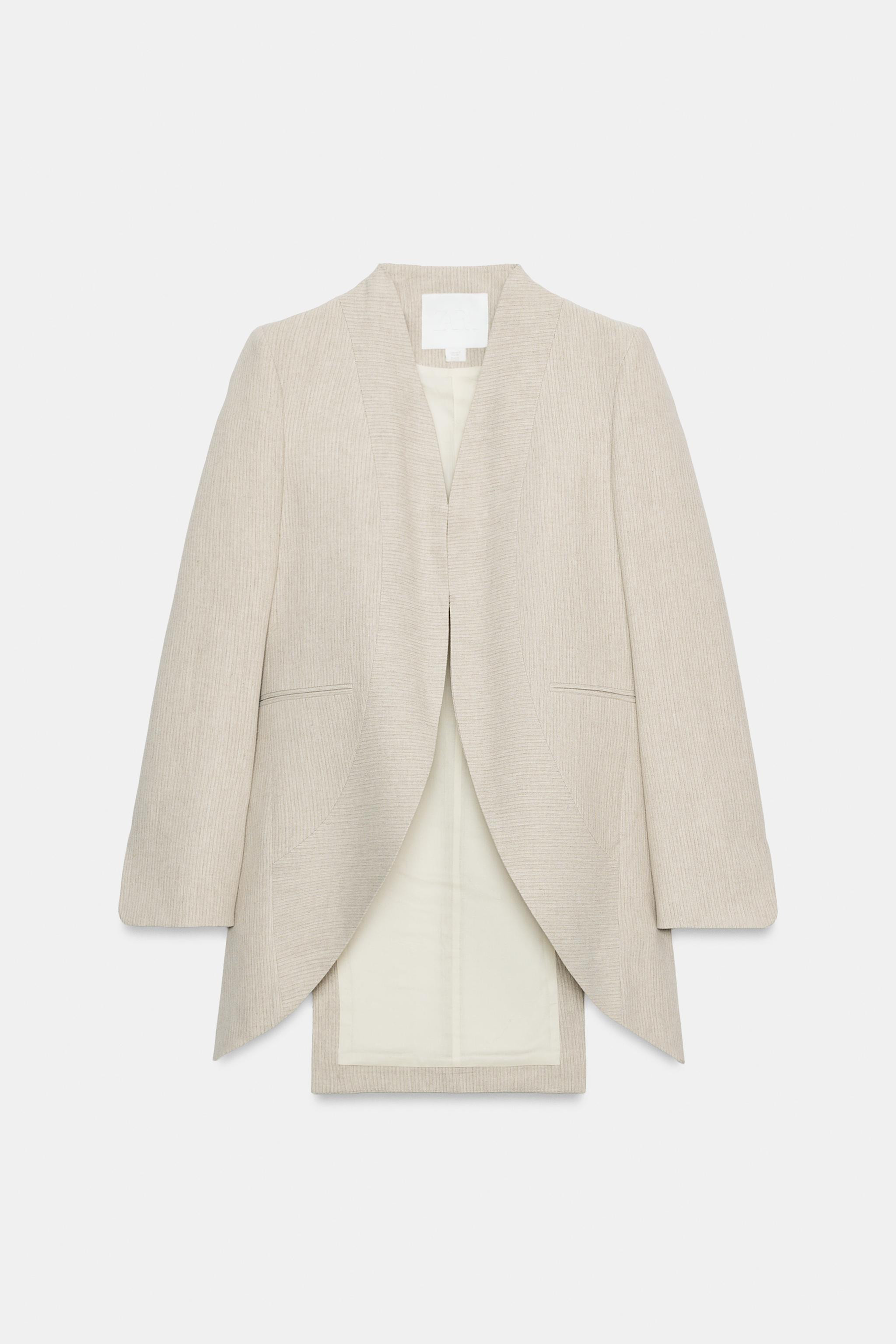 ZW COLLECTION STRIPED LONG BLAZER | Zara US