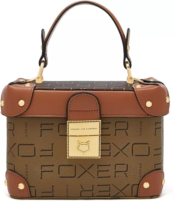  FOXLOVER Small Monogram Faux Leather Crossbody Bags