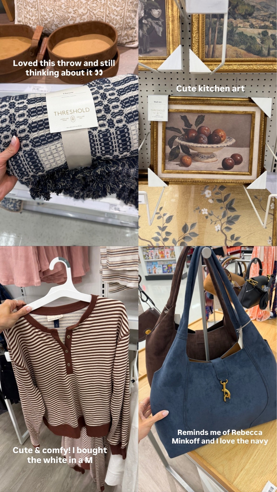 Random Target finds today! Navy bag not online yet but I’ll update this post once it is

#LTKSeasonal #LTKdayinmylife #LTKSaleAlert