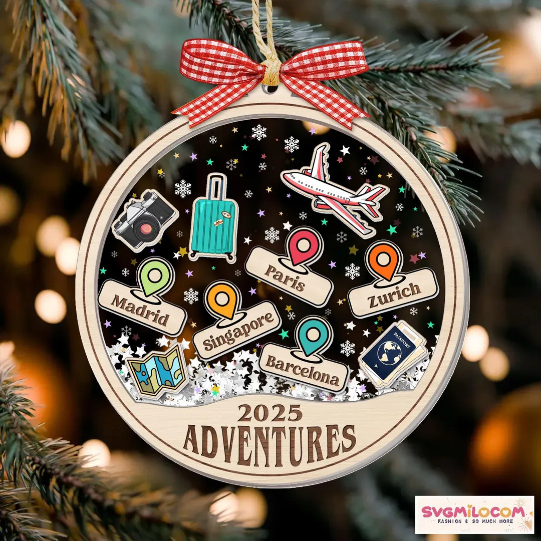 Custom Travel Adventures Ornament, 4D Travel Shaker Ornament, Traveling Destination Ornament 2025... | Etsy (US)