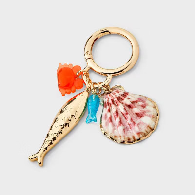 Mixed Cluster Shell & Fish Handbag Charm - A New Day™ | Target