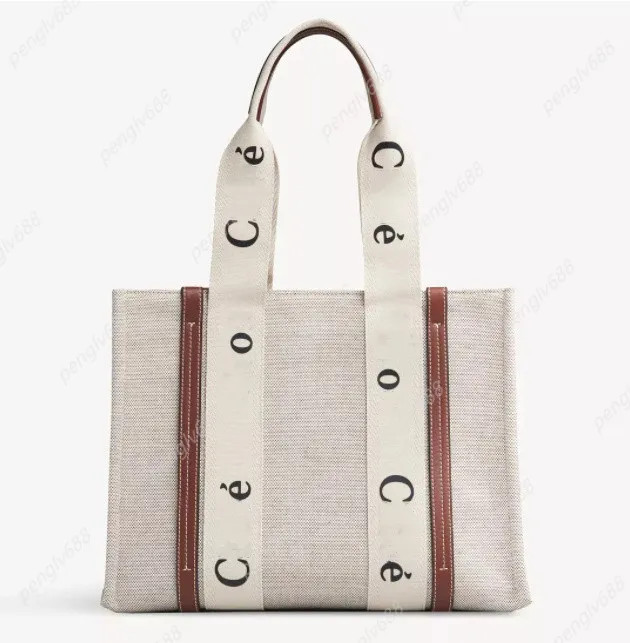 2022 Womens Shopper Fashion Totes Bags Shoulder Bag Women Canvas Woody Tote Handbags Purses Small... | DHGate