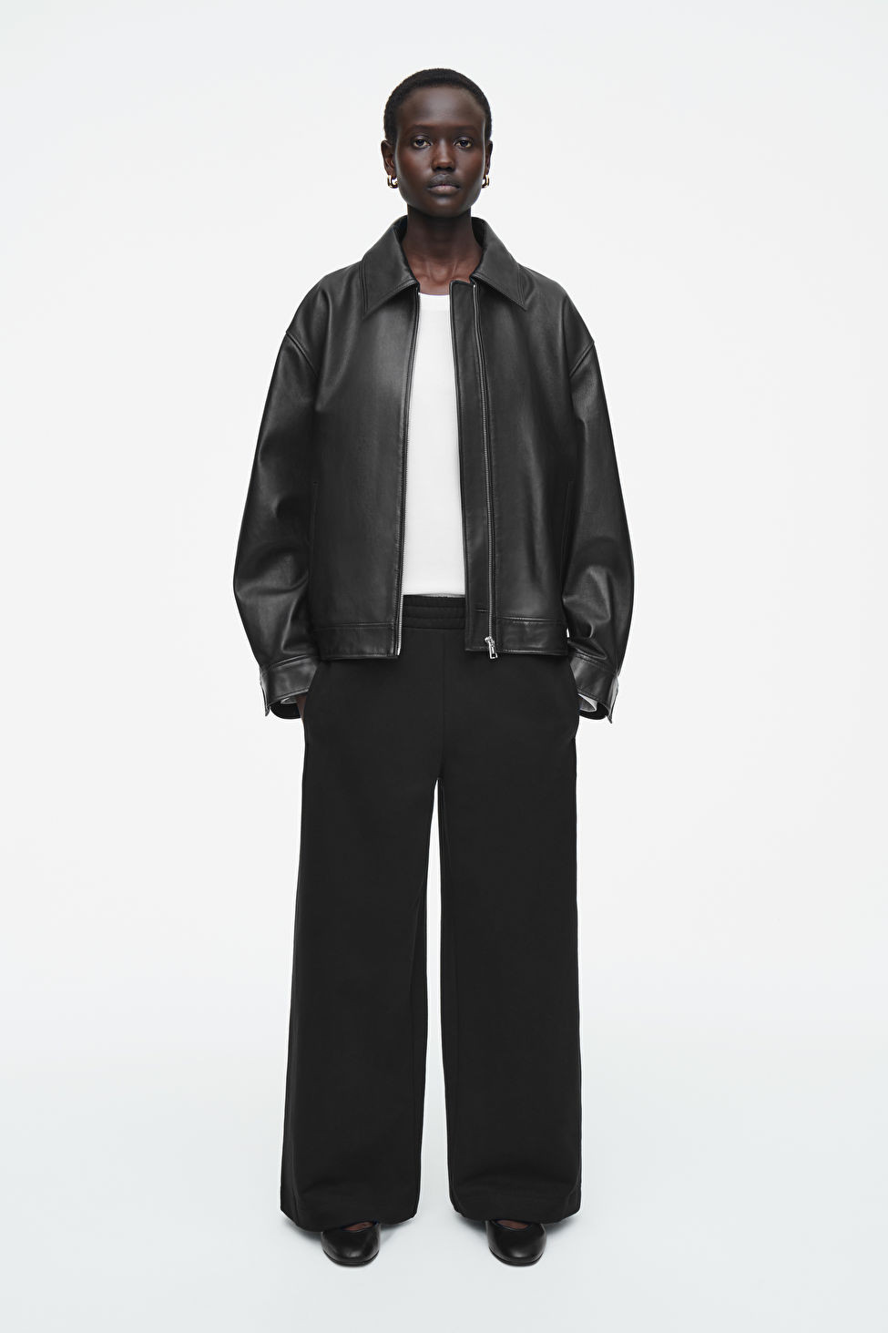 JERSEY WIDE-LEG JOGGERS | COS (US)