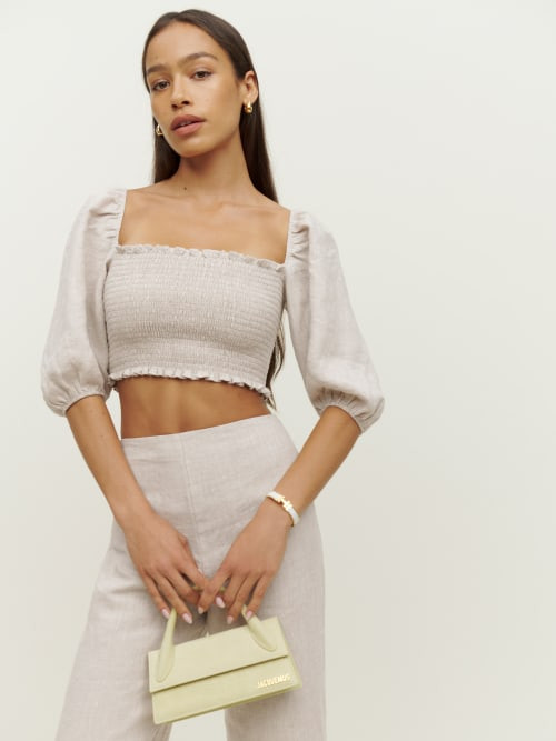 Scarlett Linen Two Piece | Reformation (Global)
