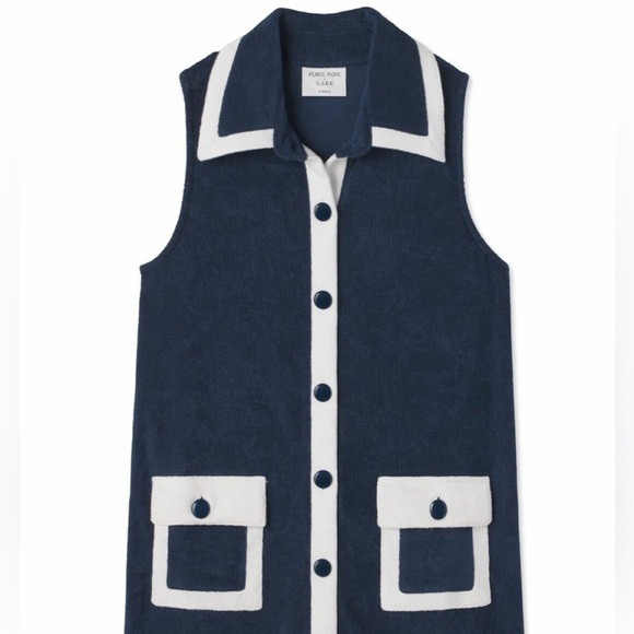 Atlantic Pacific x LAKE Navy and White Terry Dress | Poshmark