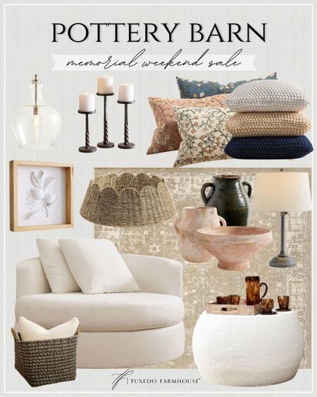 Pottery Barn - Memorial Weekend Sale

Start your Summer off on the right foot with these amazing deals from Pottery Barn!

Seasonal, home decor, lighting, candles, pillows, wall art, baskets, summer, vases, lamps,accent chair, coffee tables

#LTKHome #LTKSeasonal
