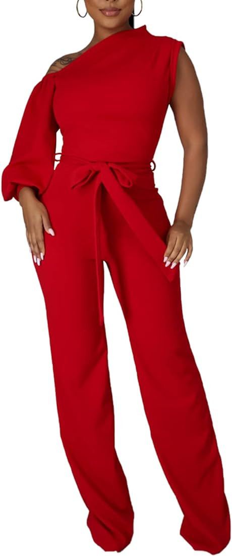 DeftSharp Women's Summer Sexy Cocktail Party Casual Outgoing Jumpsuit Mixi Club Evening Jumpsuit | Amazon (US)