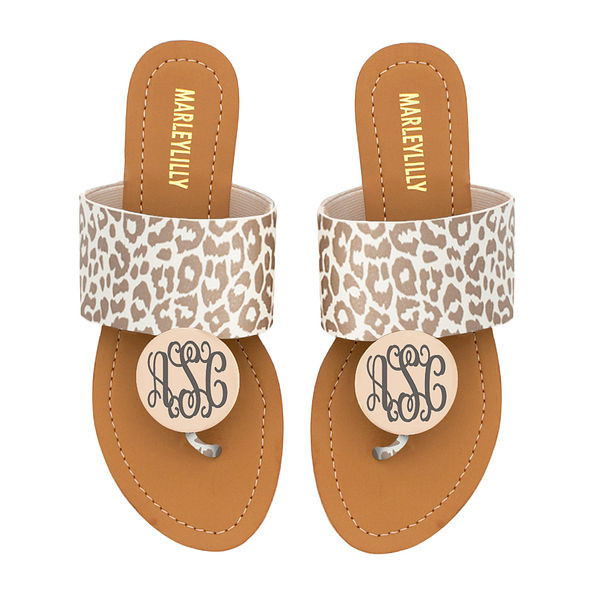 Monogrammed Sandals | Marleylilly