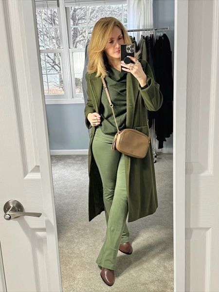 Green monochromatic outfit. #beauty101bylisa #monochromatic

#LTKstyletip #LTKsalealert #LTKover40