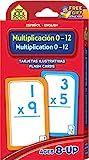 School Zone - Bilingual Multiplication 0-12 Flash Cards - Ages 8+, 3rd Grade, 4th Grade, ESL, Langua | Amazon (US)