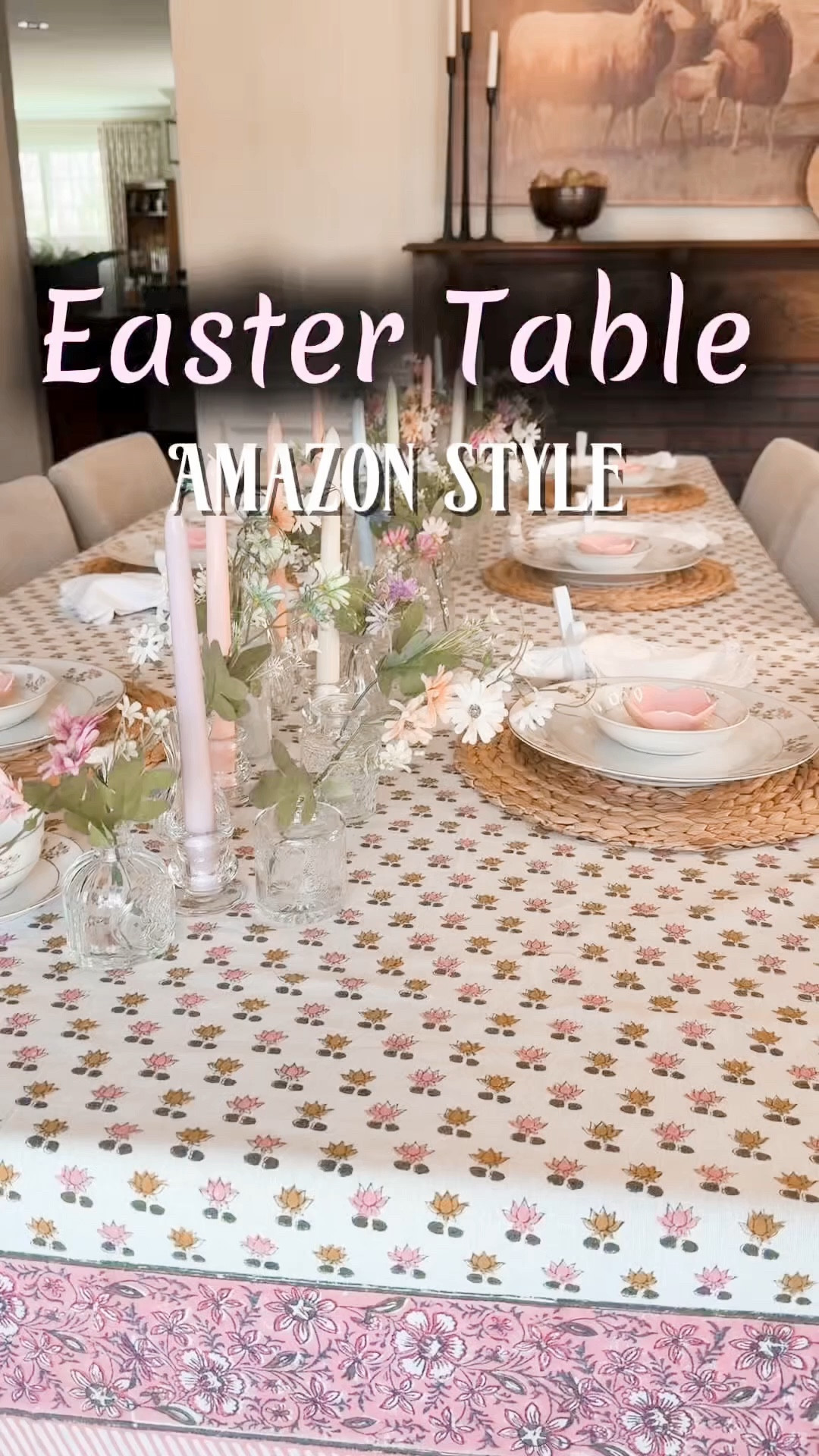 Easter table using items from Amazon. 

#LTKHome #LTKU #LTKSeasonal
