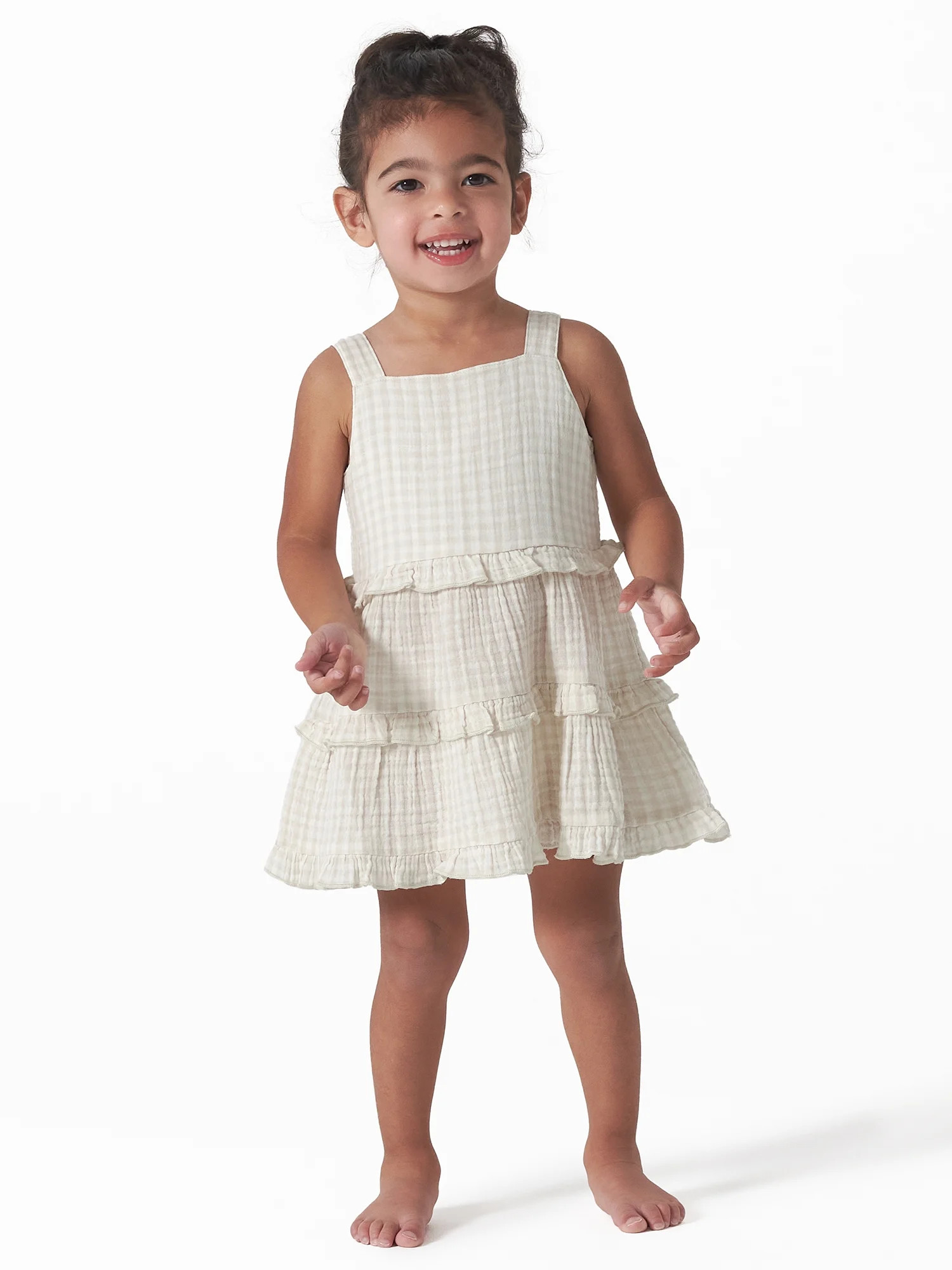 Modern Moments by Gerber Baby and Toddler Girls Tiered Gauze Dress, Sizes 12M-5T | Walmart (US)